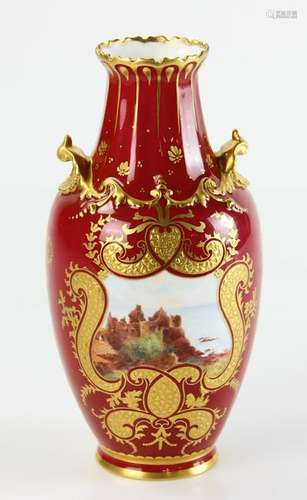 Royal Crown Derby Porcelain Vase