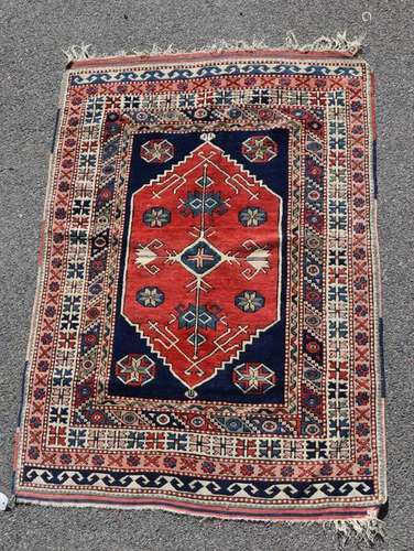 Caucasian Scatter Rug