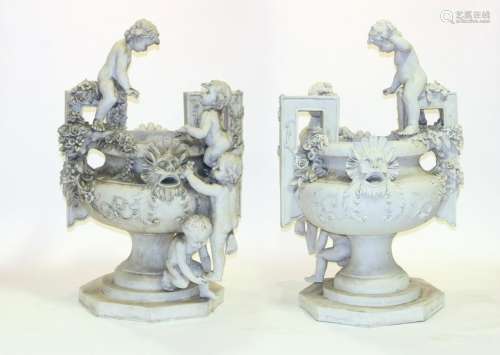 Pair of 20thC Classical Style Planters