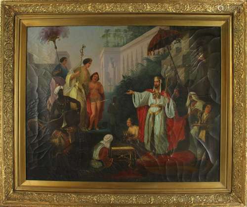 19thC King Solomon Receiving The Queen of Sheba