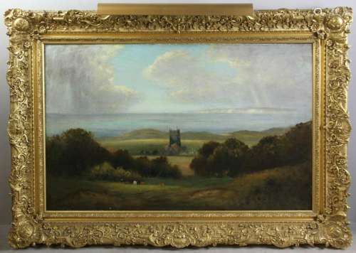 George Henry Bogert, Chale Church, Oil on Canvas