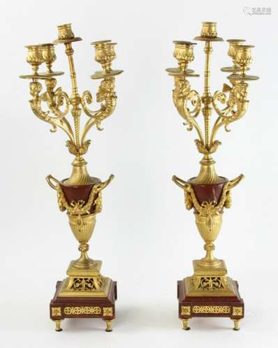 Pair of 19thC French Candelabra