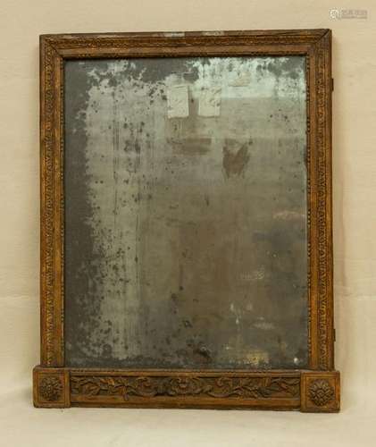 18thC French Carved Wood Mirror