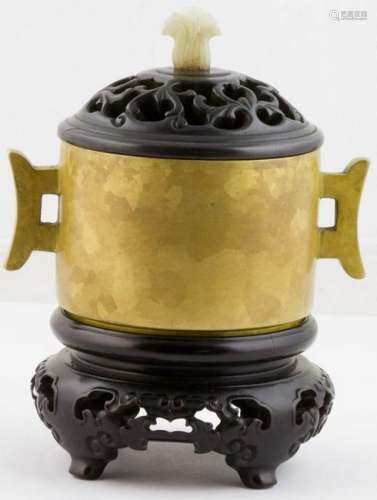Chinese Gilt Bronze Censer