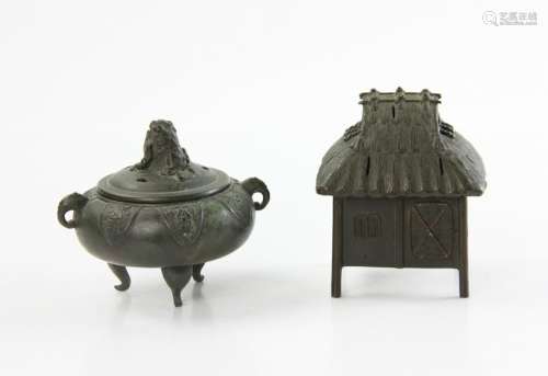 Two Early 20thC Japanese Incense Burners