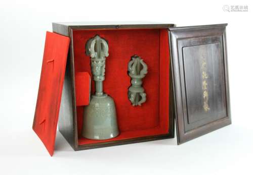 Large Rare Jade Implements of Buddhism