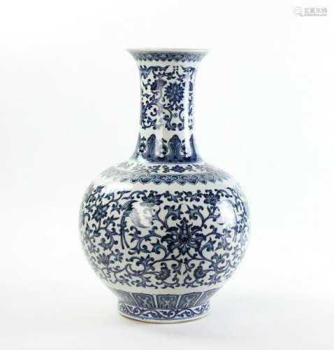 Chinese Blue and White Porcelain Vase