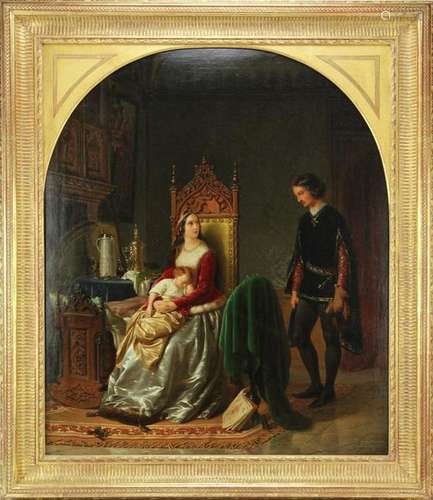 Geyer, Royalty Interior View, Oil on Canvas