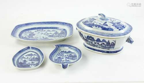 Blue and White Chinese Export Porcelain Items