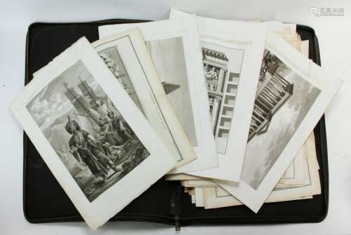 Large Collection of 18/19thC Continental Engravings