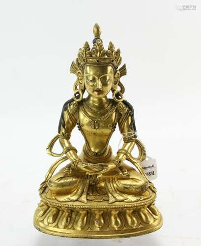 Sino-Tibetan Bronze Buddha Figure