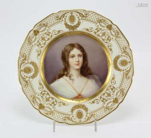 Hutschenreuther Porcelain Portrait Plate