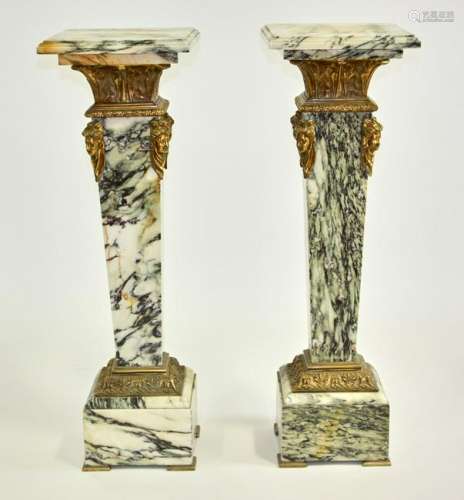 Pair of 19thC Style French Marble Pedestals