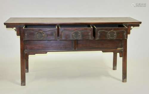 Chinese Huanghuali Cabinet Table