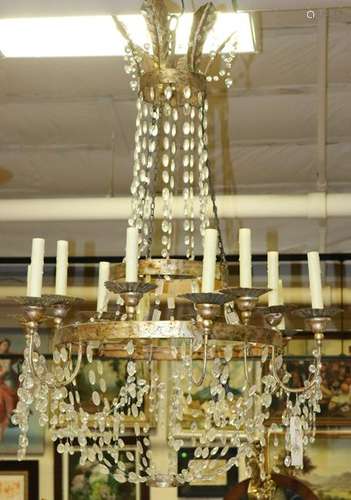 Italian Empire Period 12-light Chandelier