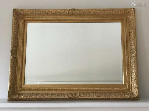 French Impressionist Style Carved Frame Mirror