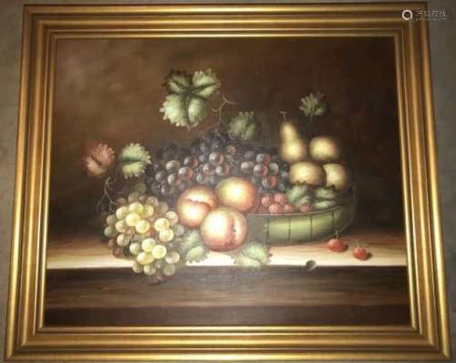 Oil Painting - Framed Fruit Style Life