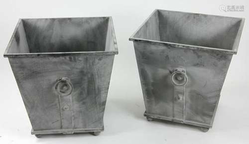 Pair of Georgian Style Square Planters