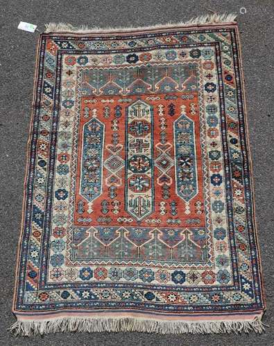 Semi Antique Pak Caucasian Rug