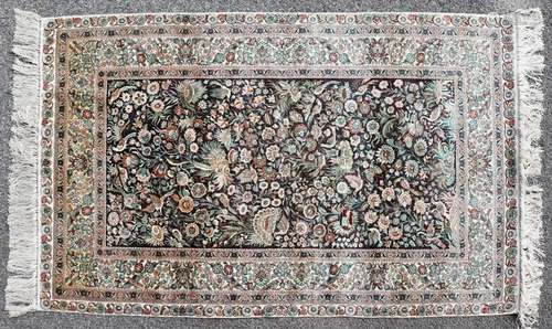 Semi Antique Persian Silk Rug