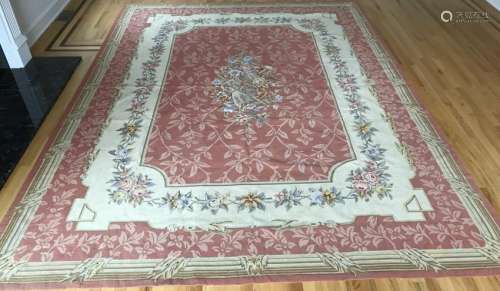 French Aubusson Style Tapestry Needlepoint Carpet
