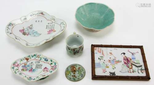 Six Chinese Porcelain Items
