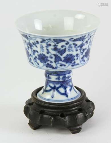 Rare Chinese Blue and White Wine Cup