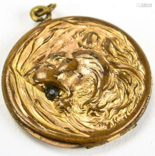 Antique 19th C Gold Filled Locket Pendant
