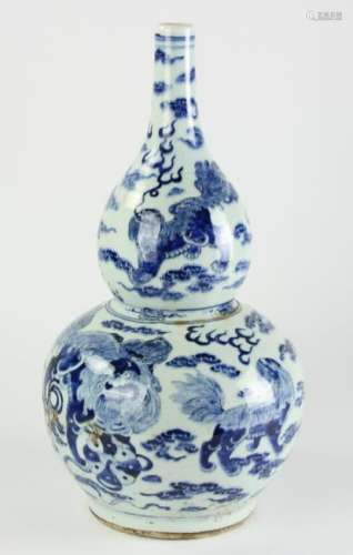 Large Chinese Blue and White Vase