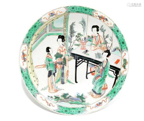 Chinese Famille Verte Dish