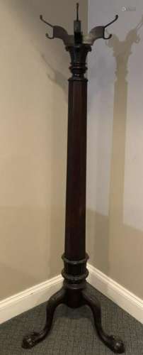 Antique Chippendale Carved Coat Stand