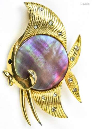 Vintage 1950s Boucher Figural Fish Brooch