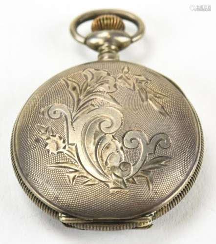 Antique Sterling Silver Pocket Watch Case