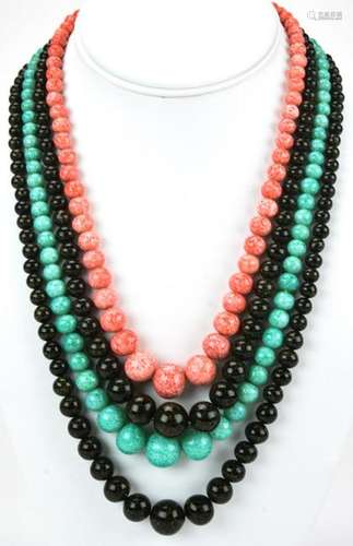 Vintage 1960s Elfi Italian Beaded Necklace