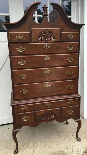 Vintage Hickory Mahogany Highboy