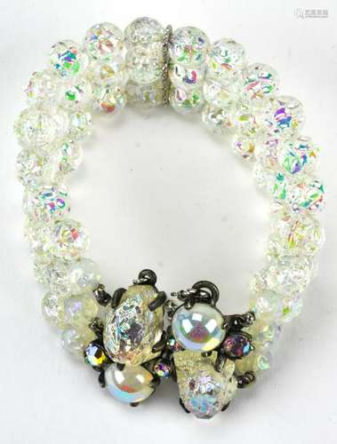 Vintage 1950s Elsa Schiaparelli Art Glass Bracelet