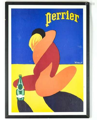 Perrier Bernard Villemot Advertising Poster