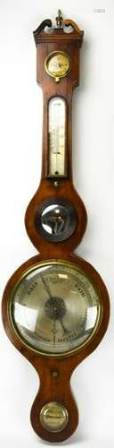 Antique Carved Federal Wall Barometer