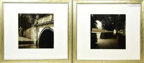 Pair Trowbridge Framed Park + Architectural Prints