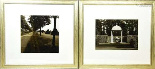 Pair Trowbridge Framed Park + Architectural Prints