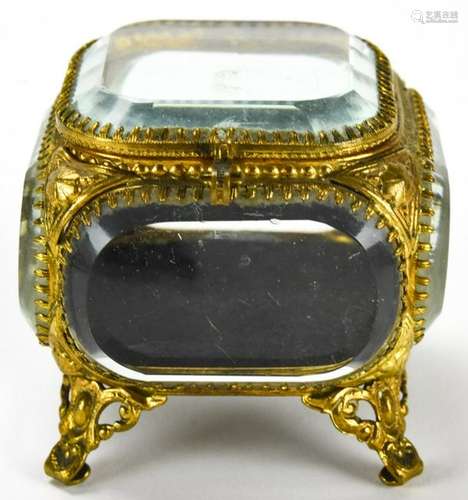 Antique 19th C Palais Royal Jewelry Casket