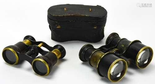 2 Pairs of Antique 19th C Opera Glasses