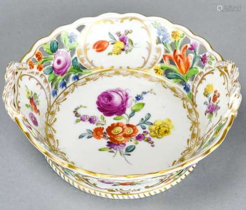 Antique Royal Vienna Porcelain Basket