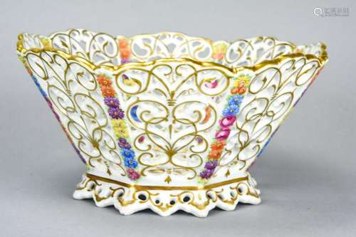 German Bavaria Schumann Porcelain Basket