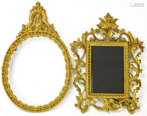 2 Antique Ormolu Picture Frames