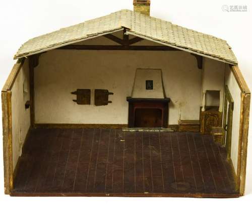 Vintage Artisan Hand Made Dollhouse Room Box