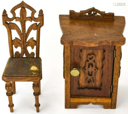 Antique 19th Century Doll Size Furniture