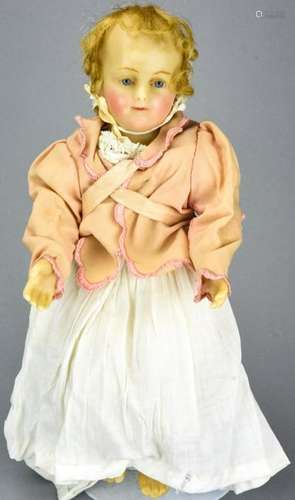 Antique 19th Century English Wax Doll