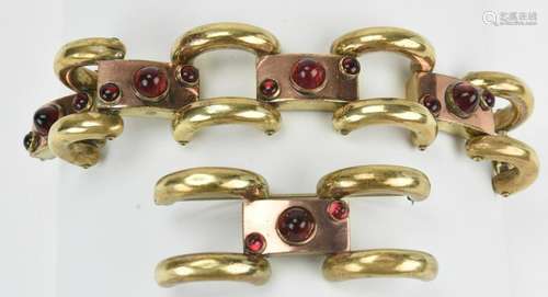 Vintage C 1940s Walter Lampel Bracelet & Brooch