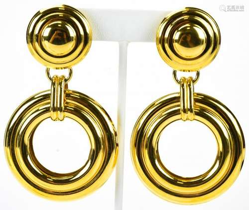 Pair Vintage 1970s Monet Earrings